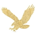 thumbnail image 3 of 14K Yellow Solid Gold Eagle Charm Pendant with 1.2mm Box Chain Necklace - 24", 3 of 6