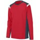 thumbnail image 1 of 2506 AG HOMBRE OBLIQUE LS JERSEY ROJO/ PIZARRA/ BLANCO 3XL Nave de descenso de Augusta 2506, 1 of 1