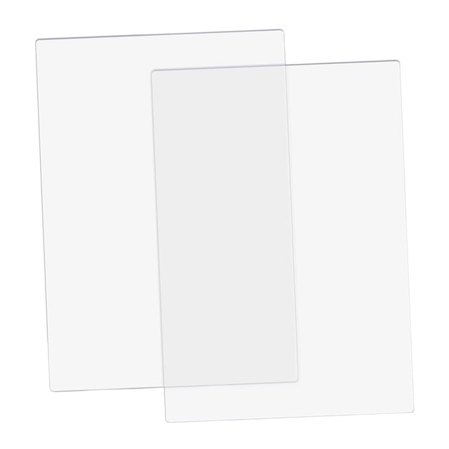 FashionCha 2Pcs Clear Cutting Pads Replacement Accessories Platform Die Cutting Plates Cut Mat for Card Making DIY Scrapbooking Projects