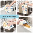 thumbnail image 2 of 6 Pieces of Kitchen Towels 11x11Inch Kitchen Dish Cloths Kitchen Dish Towels Reuseable Cleaning Cloths Colorful Lotus Pattern, 2 of 9