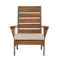 thumbnail image 6 of Linon Riverpark Slat Back Acacia Outdoor Lounge Chair with Cushion, Brown/Beige, 6 of 9