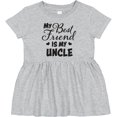 thumbnail image 3 of Inktastic My Best Friend is My Uncle with Hearts Girls Baby Dress, 3 of 5