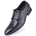 thumbnail image 4 of Mio Marino Men’s Captoe Detail Leather Dress Shoes, 4 of 7