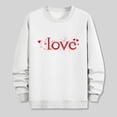 thumbnail image 4 of RYDCOT Love Heart Sweatshirt for Men Cute Hearts Graphic Pullover Long Sleeve Crew Neck Valentine Shirts Tops White, 4 of 6