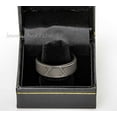 thumbnail image 3 of Jewelry Avalanche Mens Gunmetal Tungsten Carbide Ring, Trapezoid Design Engagement Band 8MM, 3 of 4