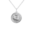 thumbnail image 3 of Coin Pendant Necklace in Sterling Silver, 3 of 4