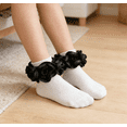 thumbnail image 7 of TELOLY 4Pairs Kids Socks,6-12 Months Ruffle Socks,Odor Resistant Lace Socks,Style1,10-12Cm, 7 of 7