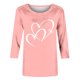 thumbnail image 5 of TaTaai Women's A 3/4 Sleeve Christmas Printed Round-neck Top Gift, 5 of 6