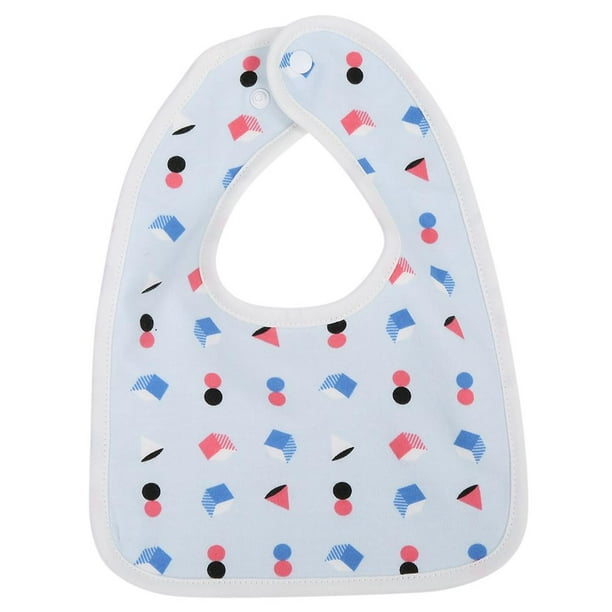 Mgaxyff Cotton Bibs Newborn Baby Toddler Bib Burp Cloth Soft Snap Bib