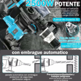 thumbnail image 2 of 2500w Roto Martillo Cincel Taladro Belug, Azul, 2 of 5