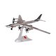 thumbnail image 2 of Modelo de bombardero TU95 a escala 1:200, aleación fundida a presión, 25 cm, longitud 23 cm, realista Unión Soviética, 2 of 9