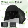 thumbnail image 4 of SANOPY 10x20ft Carport Heavy Duty Car port Storage Shelter Car Canopy Tent with Side Walls Round Roof Carport for Car, Truck, Boat, Patio, Gray, 4 of 15