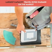 Prince Lionheart Travel Friendly Portable Baby Compact Wipe Warmer, Gray, with Car Adaptor