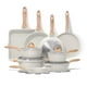 thumbnail image 1 of Juego de utensilios de cocina JEETEE, 23 piezas, antiadherentes con ollas de inducción, 1 of 9