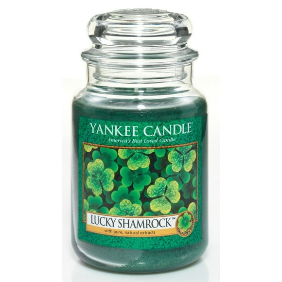 Tarro grande Candle Yankee Lucky Shamrock de 650 ml