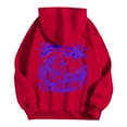 thumbnail image 4 of felwors Puff Graphic Oversized Hoodies for Women Teen Girls Kids Trendy Cute Preppy Sweatshirt Long Sleeve Y2K Tops with Pockets(Red, S), 4 of 6