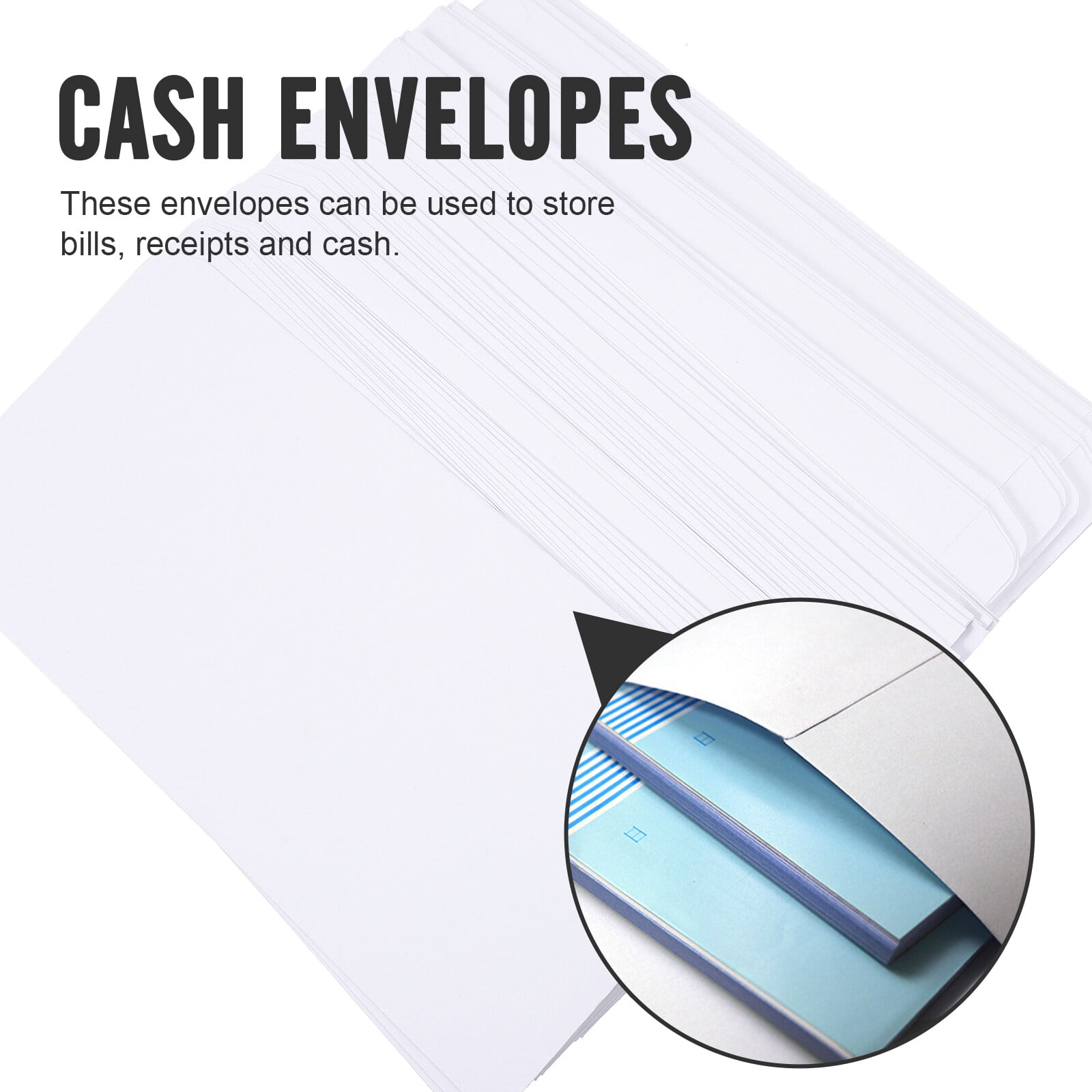 White Paper Bags 100 Pcs Biodegradable Money Storage Business Letter Envelopes Mail Sack Stationery Office