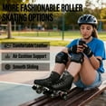 thumbnail image 4 of JZY Adult High-Top Retro Roller Skates, Unisex Glitter Skates for Indoor/Outdoor Use, PU Durable Wheels, Stable Weight Support, 4 of 6