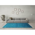 thumbnail image 3 of Ahgly Company Indoor Rectangle Oriental Turquoise Blue Industrial Area Rugs, 4' x 6', 3 of 4