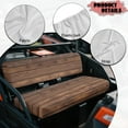 thumbnail image 5 of Yuyamidu 2 PCS Brown Wood UTV Seat Cover Set UTV Bench Seat Covers Compatible with Kawasaki Mule 300 3010 3020 4000 4010 2001-2023 2025 Seats Cover for Mule Accessory Parts, 5 of 7
