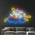 thumbnail image 5 of Handmadetneonsign Rafting Neon Sign, Whitewater Rafting Led Sign, Rafting Mans Sign, Water Sport, 5 of 5