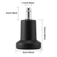 thumbnail image 4 of POINTERTECK 5 Pièces Chaise Pivotante Roulette Fixe Chaises Tournantes Jambes Nylon Arrêt Roue Modification Réparation Accessoire Home Bar, 4 of 9