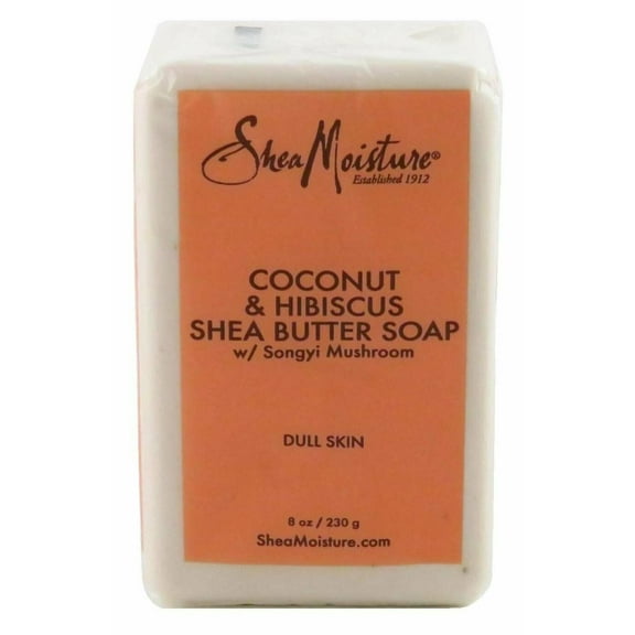 Shea Moisture Coconut & Hibiscus Shea Butter Soap 8 oz (Pack of 6)