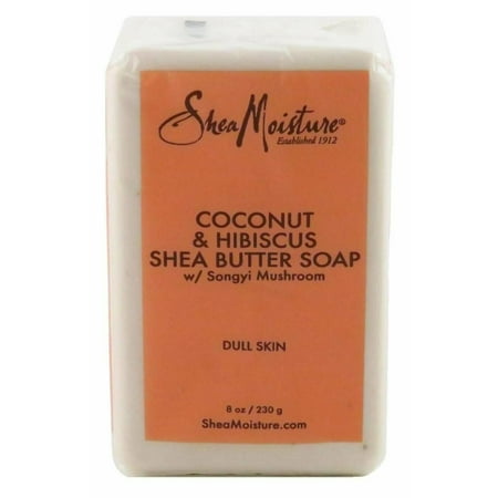Shea Moisture Coconut & Hibiscus Shea Butter Soap 8 oz (Pack of 6)