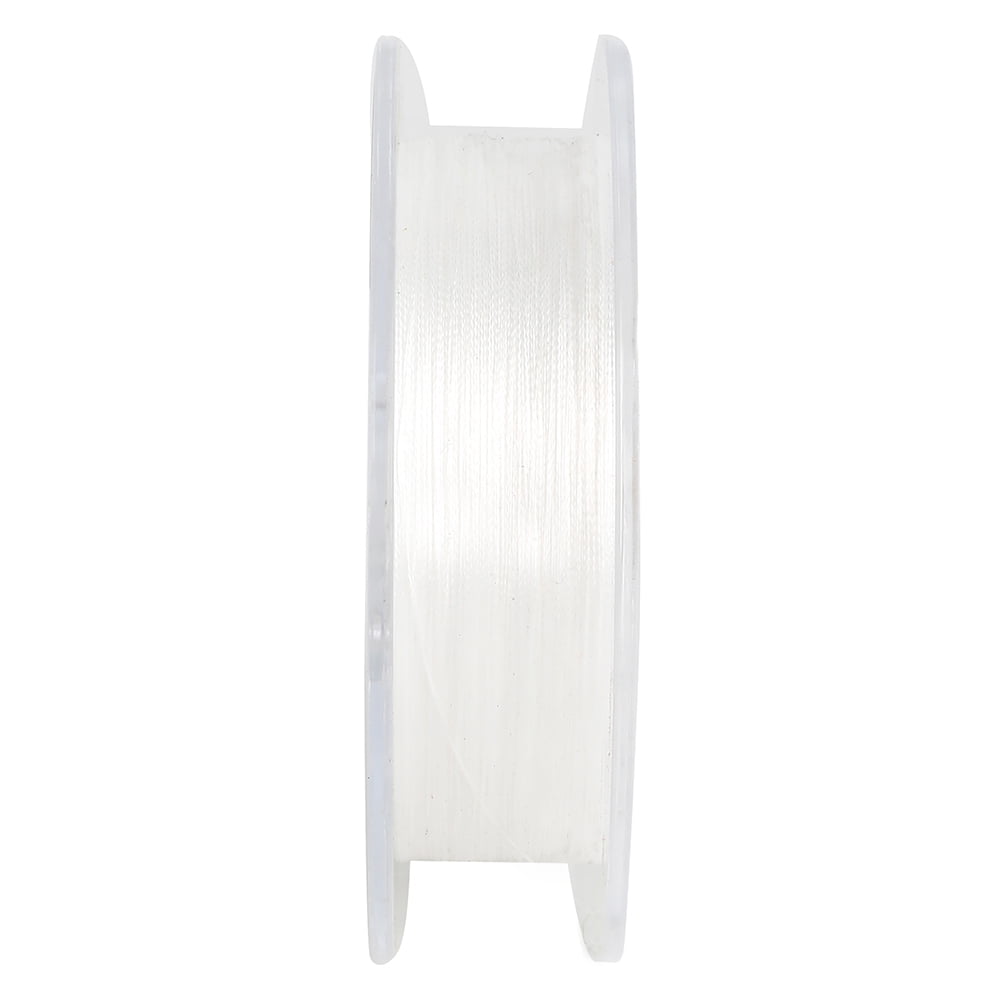 HERCULES Super Strong 500M 547 Yards Braided Fishing Line 6 LB Test for Saltwater Freshwater PE Braid Fish Lines 4 Strands - White, 6LB (2.7KG), 0.08MM