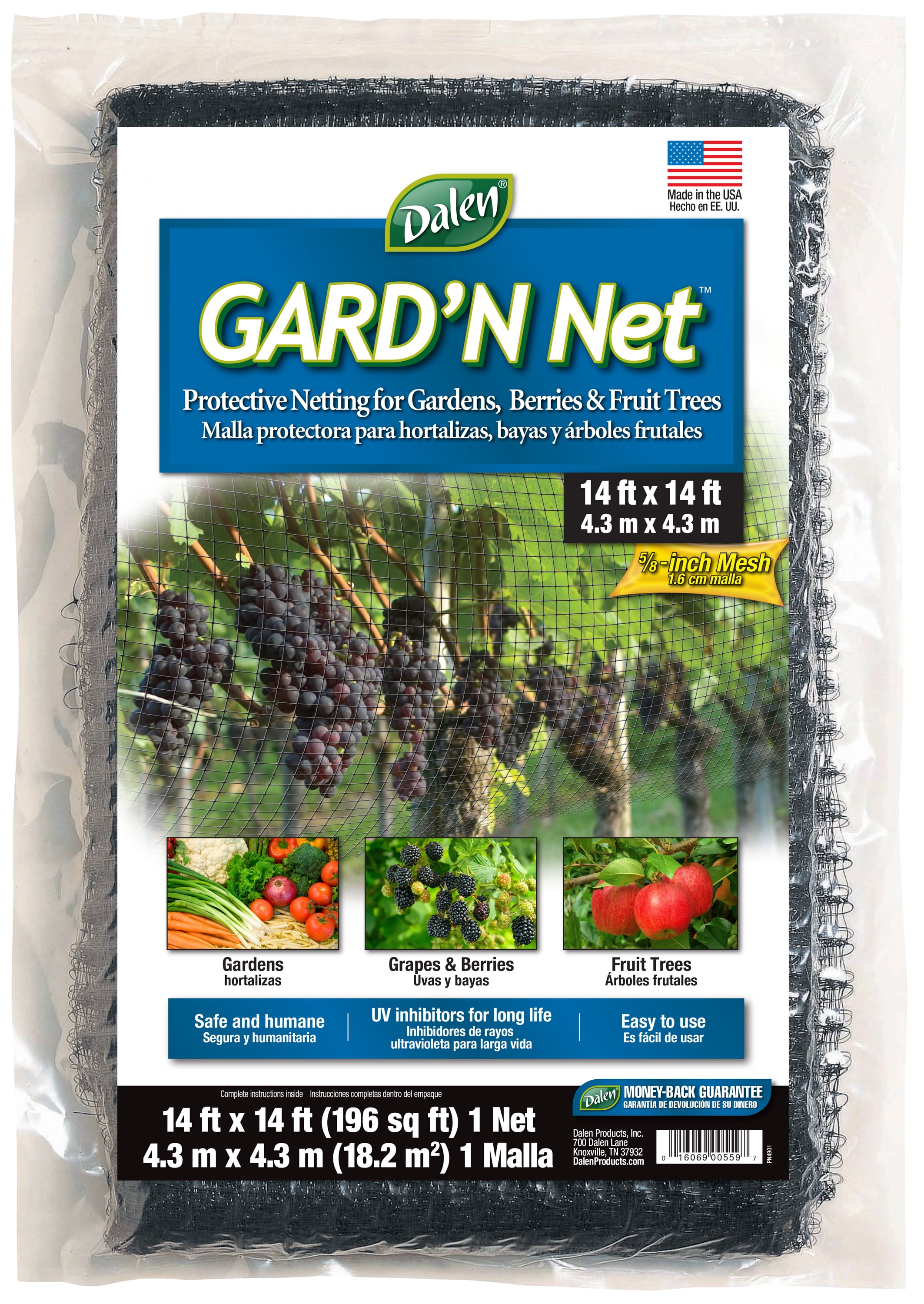 Dalen Garden Netting Bird Netting for Garden Reusable Design