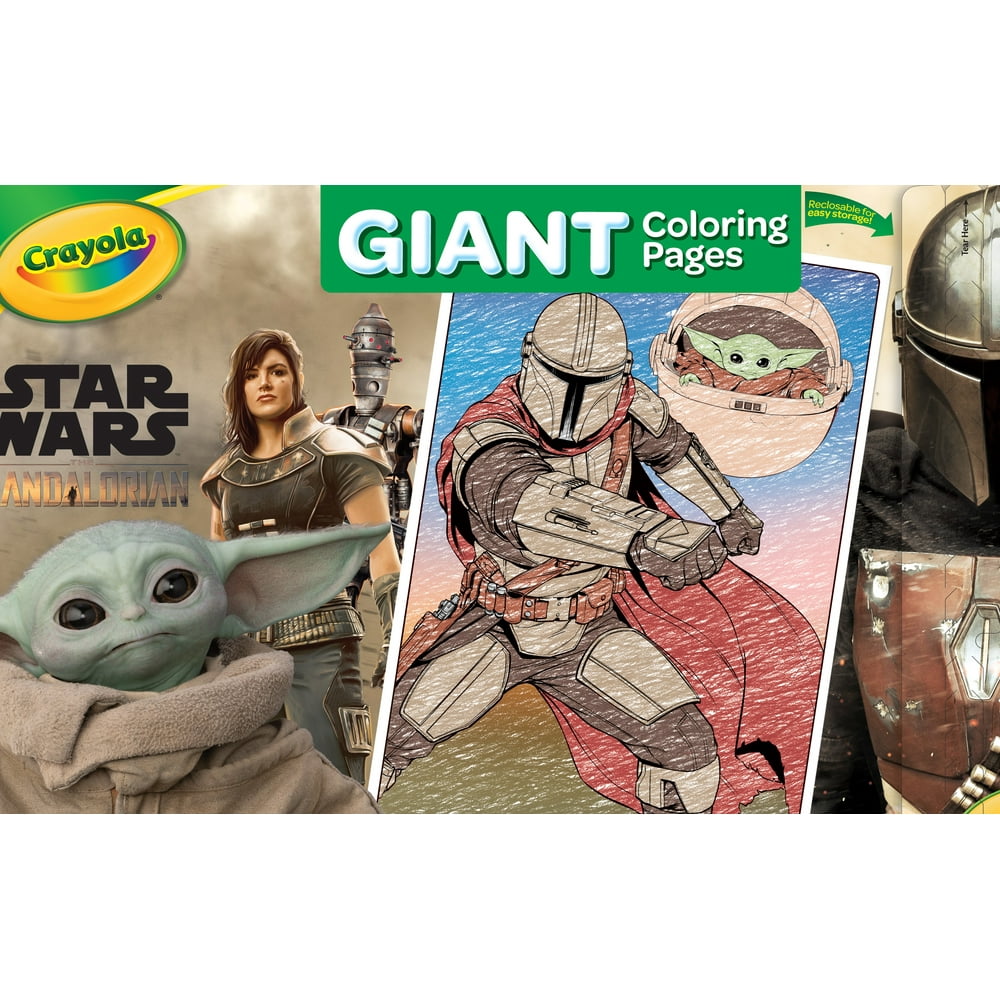 Crayola Giant Mandalorian Coloring Book, Beginner Child, 18 Pages