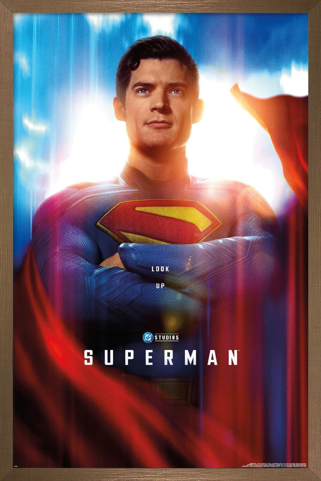 DC Studios Superman (2025) - Close-Up One Sheet Wall Poster, 22.375" x 34" Framed