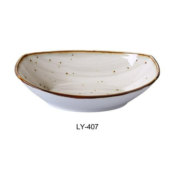 Yanco  Lyon 7 in. Oval Bowl, Reactive Glaze - 10 oz - Pack of 24