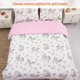 thumbnail image 2 of Viviland 7 Pieces White Unicorn Love Heart Comforter Bedding Set, Full, 2 of 5