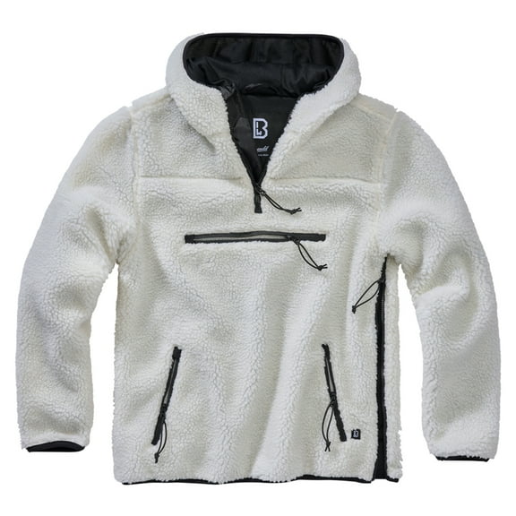 Brandit Hooded Fleece Quarter Zip Pullover