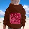 thumbnail image 5 of WOYY Toddler Girls Graphic Hoodie Palm Print Pullover Hooded Sweatshirt, Sizes 2-3T, 5 of 6