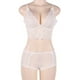 thumbnail image 3 of Conjunto de lencería de encaje de malla encantadora para mujer, sujetador floral, bragas, ropa interior, ropa de dormir, regalo, M Methold XX000207-02, 3 of 7