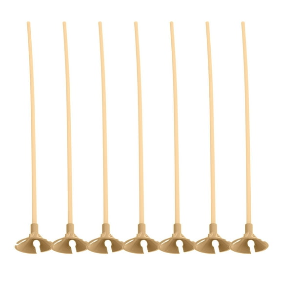 Soimiss Golden PVC Balloon Sticks Holder for DIY Decor with Base Ideal for Parties Baby Showers Weddings 100 Count