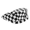 thumbnail image 6 of DEMACRIO 1Pcs Checkered Print Chef Hat Polyester Use Head Cover for Cooking, 6 of 8