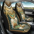 thumbnail image 3 of 2025 New Fashion Ethnic Tribal Navajo Design Car Seat Covers for Women Car Accessories 2PCS Set Soft Front Seat Protector Cover, 3 of 6