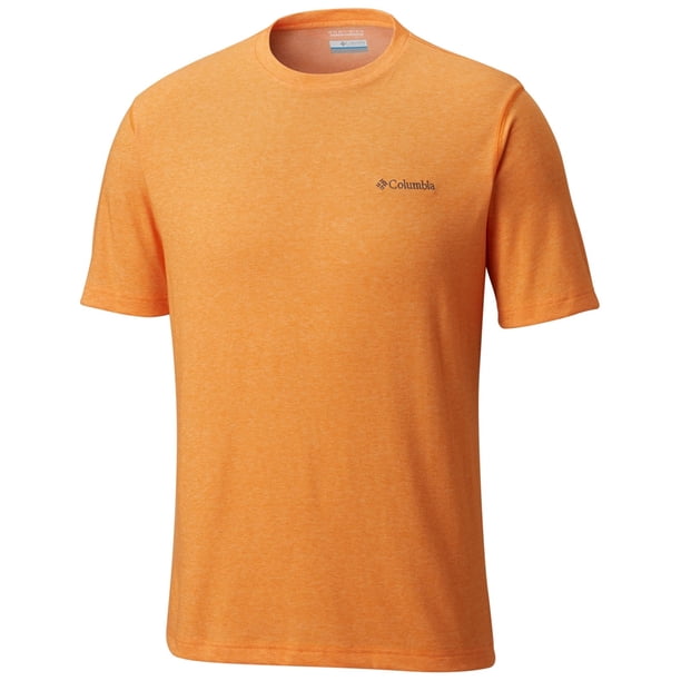 Columbia - Camiseta técnica básica Thistletown para hombre, naranja, mediana Columbia Camiseta básica