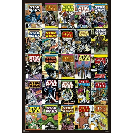 star wars comic covers poster poster print walmart com
