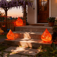 thumbnail image 6 of BTIZTLLA Decorative Glass Gaze Ball Set, Sunset Mirror Orbs for Garden, Outdoor Courtyard, Lawn Reflective Art-Sunset Sky Color（medium size 7.87in）, 6 of 9