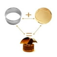 thumbnail image 4 of 12 Pieces Round Cookie Cutter Set, Stainless Steel Donut Cutter Set Portable Circle Fondant Molds For Dough Pastry Biscuits English Muffins, 4 of 7
