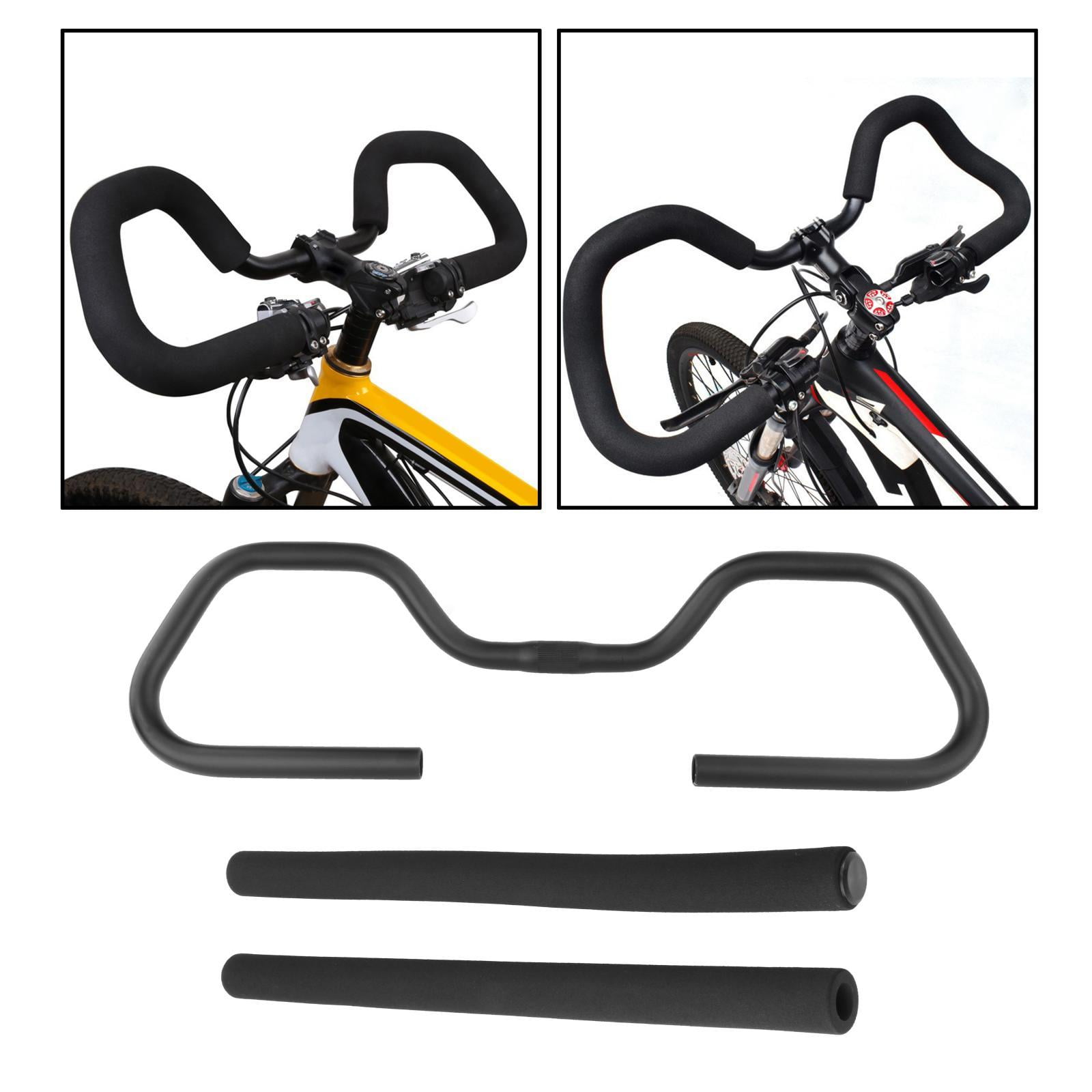 Colaxi With Sponge 25.4x600mm Butterfly Handlebar Accessories Waterproof For Racing Bike Mountain Bike Trekking Touring Bike Road Black Sand Black O