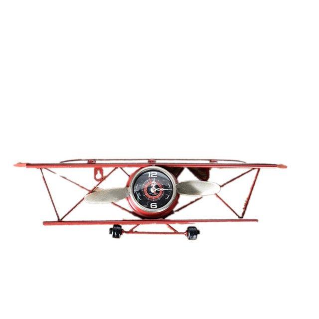 1 reloj de pared con diseño de avión, estilo retro, para colgar en la pared, para dormitorio, sala de estar, bar, sin batería.