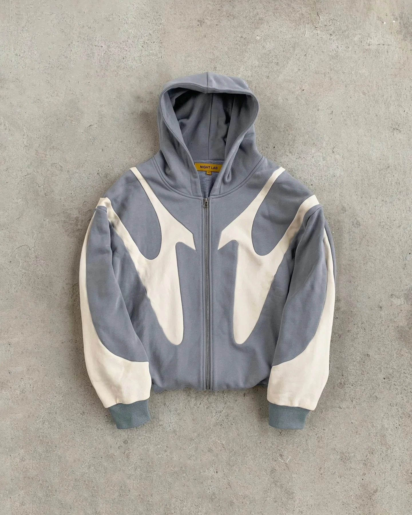 Hip Hop Spliced Streetwear Nl25h Zipper Hoodie Mens Y2K Oversized