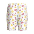 thumbnail image 2 of Lsque Tropical Fruit Mens Sleep Pajama Shorts,Short Pajama Pants, Cotton Ultra-Soft Knit-Medium, 2 of 9