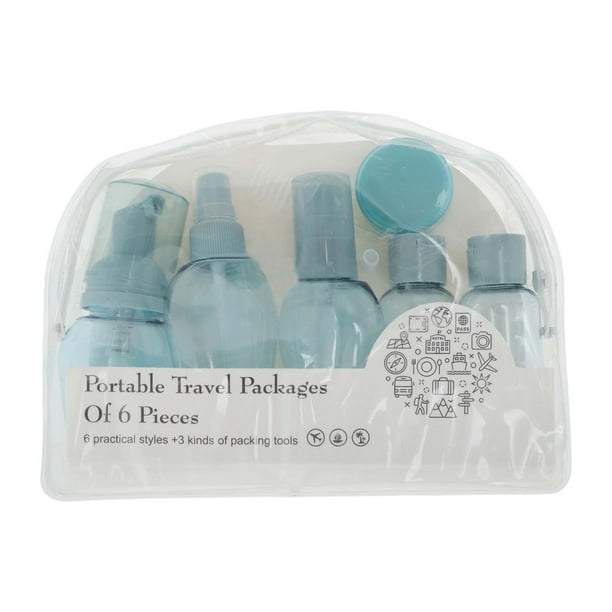 Conjunto de 10 Contenedores de Viaje Reutilizables Unique Bargains Botellas de Viaje Azul