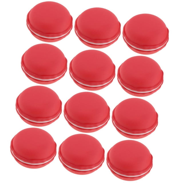 12 X Caja De Dulces en apariencia De Magdalena De Plástico De Bienvenida Al Bebé Favor Rojo naranja Macarena sostenedor del caramelo de la magdalena